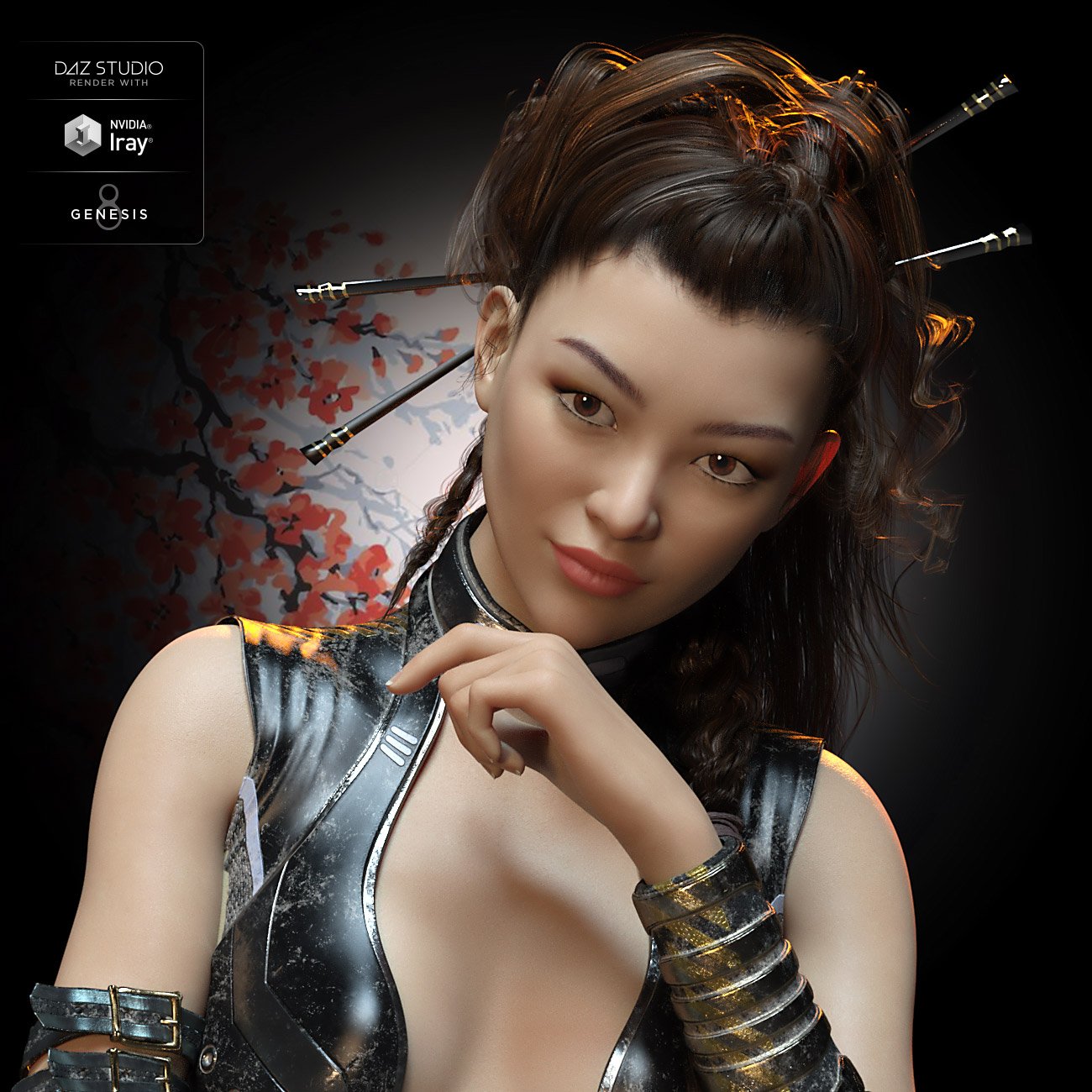 Michiko HD for Genesis 8 Female by: Mousso, 3D Models by Daz 3D