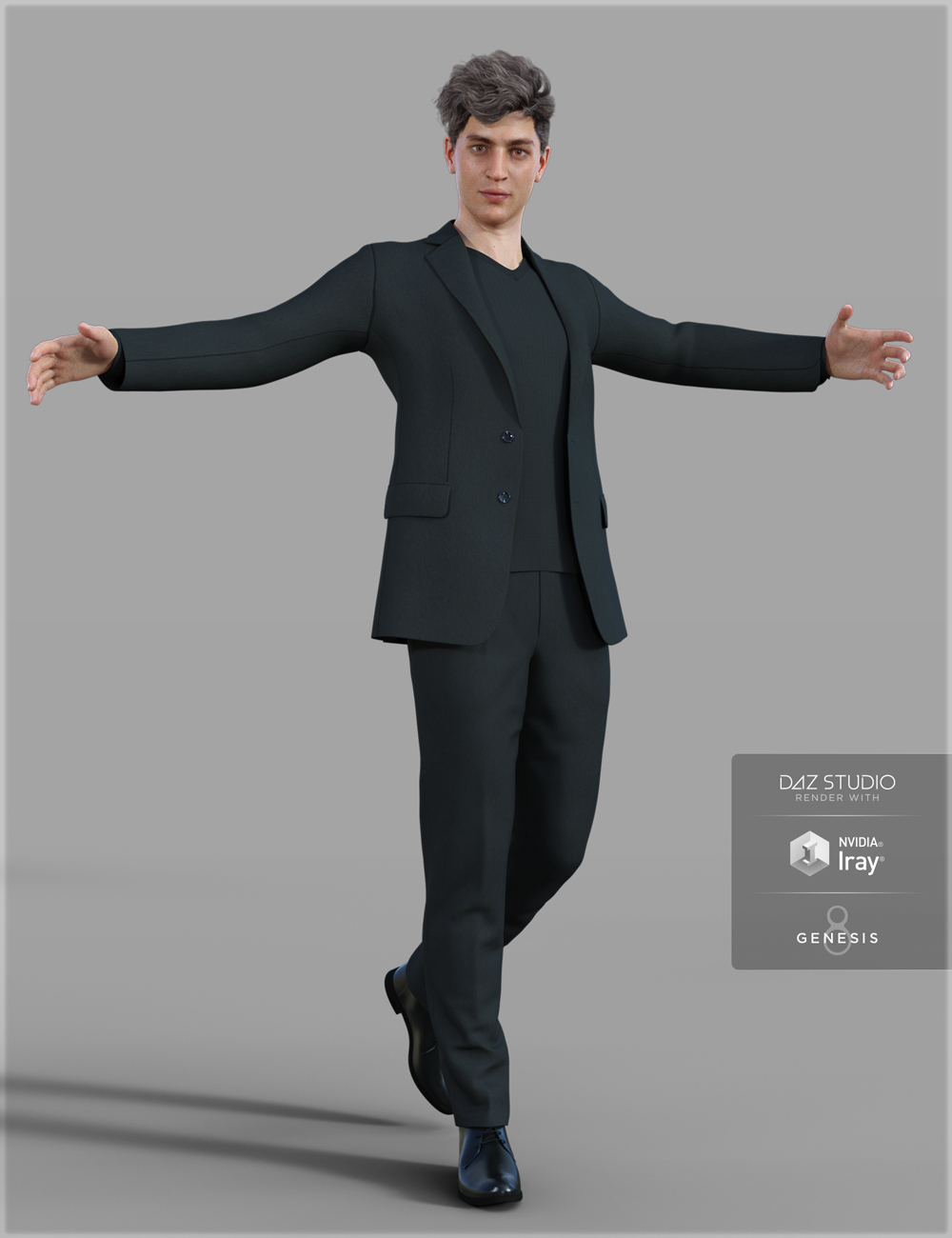 H&C Weekend Casual Suit for Genesis 8 Male by: IH Kang, 3D Models by Daz 3D