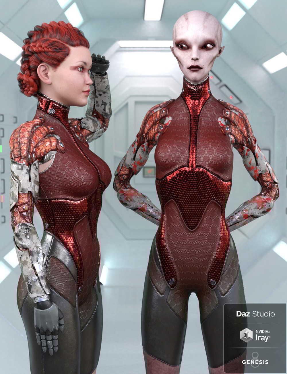 Arctek Cybernetic Arms for Genesis 8 Female