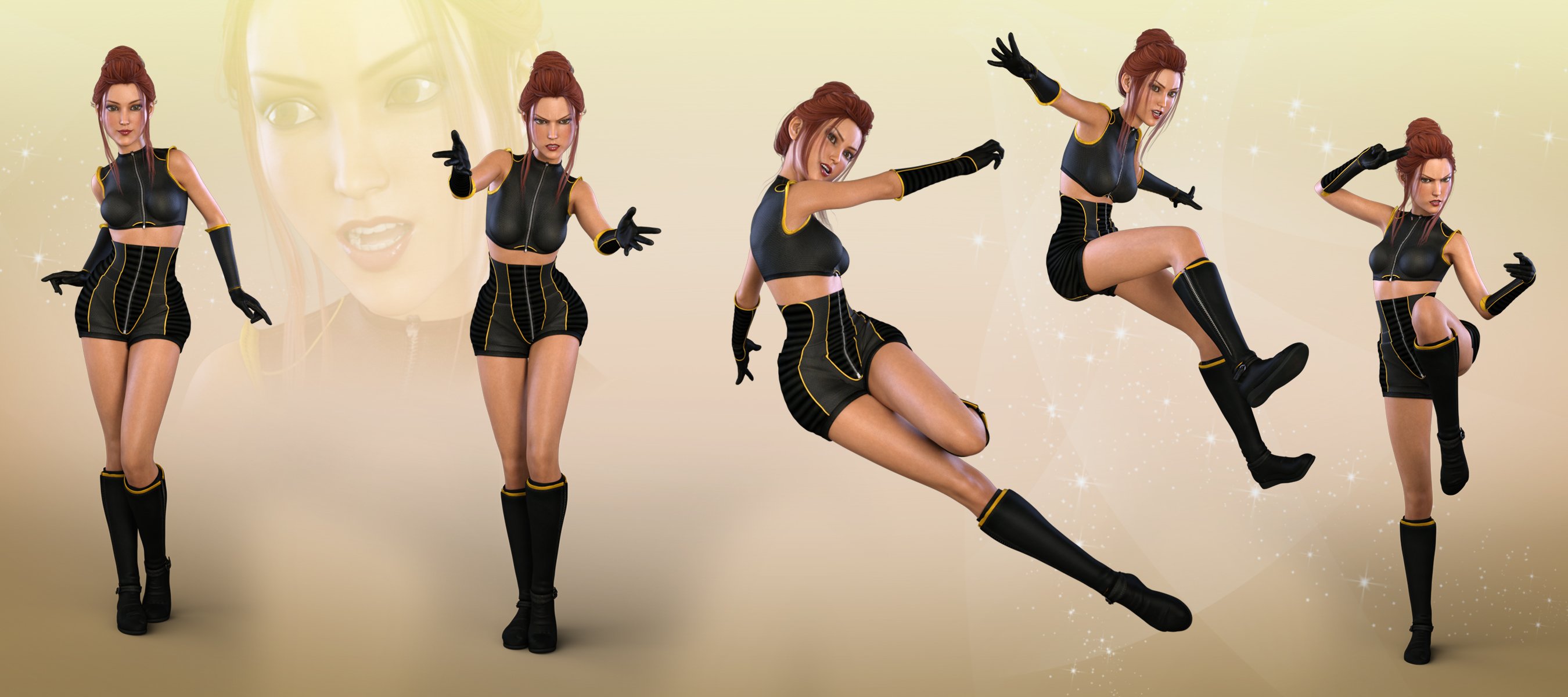 Z Rebel Spirit - Poses and Expressions for Aiko 8 and Genesis 8 Female Z Rebel Spirit - Poses and Expressions for Aiko 8 and Genesis 8 Female by: Zeddicuss, 3D Models by Daz 3D