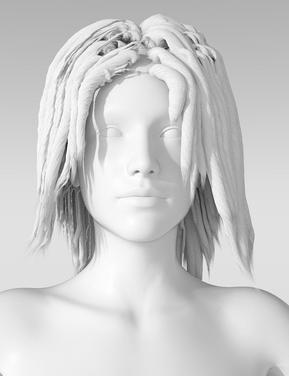 Mama Legba Dreadlocks Hair for Genesis 8 Female by: Sixus1 Media, 3D Models by Daz 3D