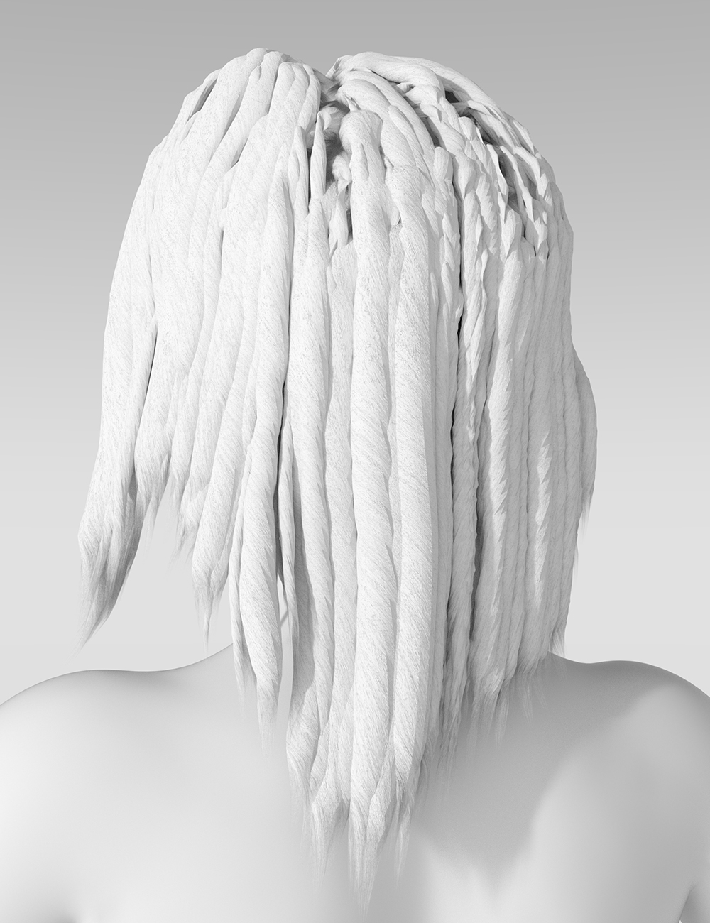 Mama Legba Dreadlocks Hair for Genesis 8 Female by: Sixus1 Media, 3D Models by Daz 3D