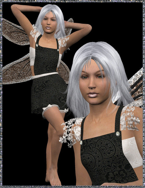 Pixie Pinafore by: Ryverthorn, 3D Models by Daz 3D