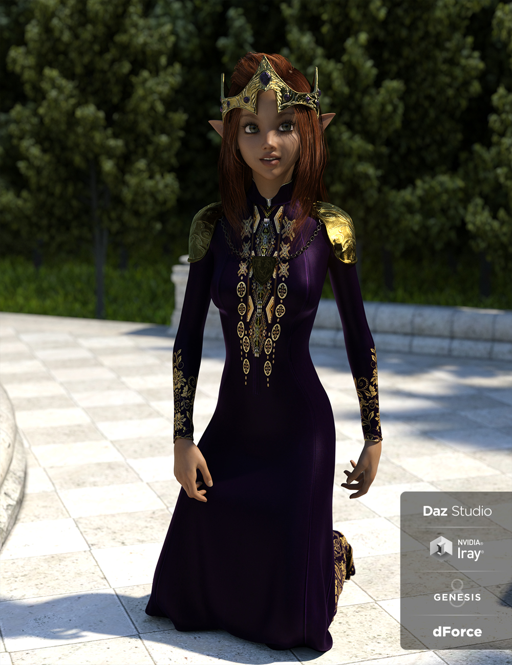 Dforce Queen Regent Outfit For Genesis 8 Female S Daz 3d