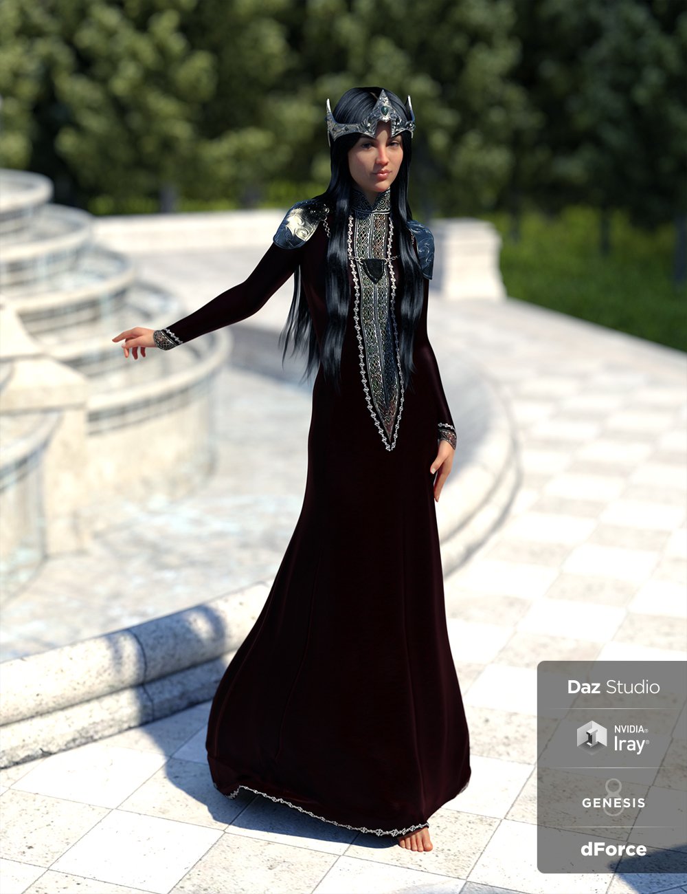 Dforce Queen Regent Outfit For Genesis 8 Females Daz 3d 5789