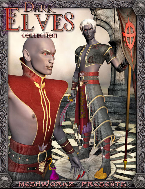 Dark Elves Collection for David by: Luthbel, 3D Models by Daz 3D