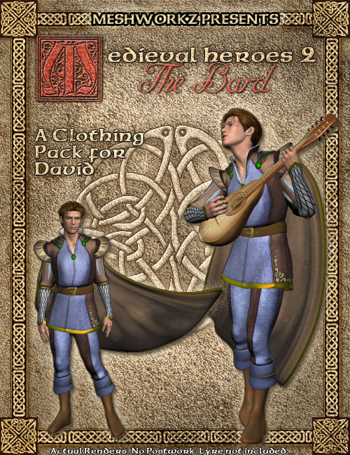 Medieval Heroes 2: The Bard for David by: Luthbel, 3D Models by Daz 3D
