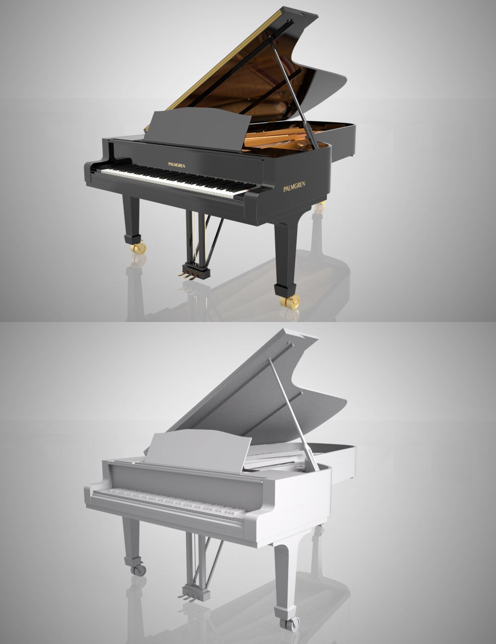 HD Grand Piano and Poses for Genesis 3 and 8 HD Grand Piano and Poses for Genesis 3 and 8 by: Protozoon, 3D Models by Daz 3D