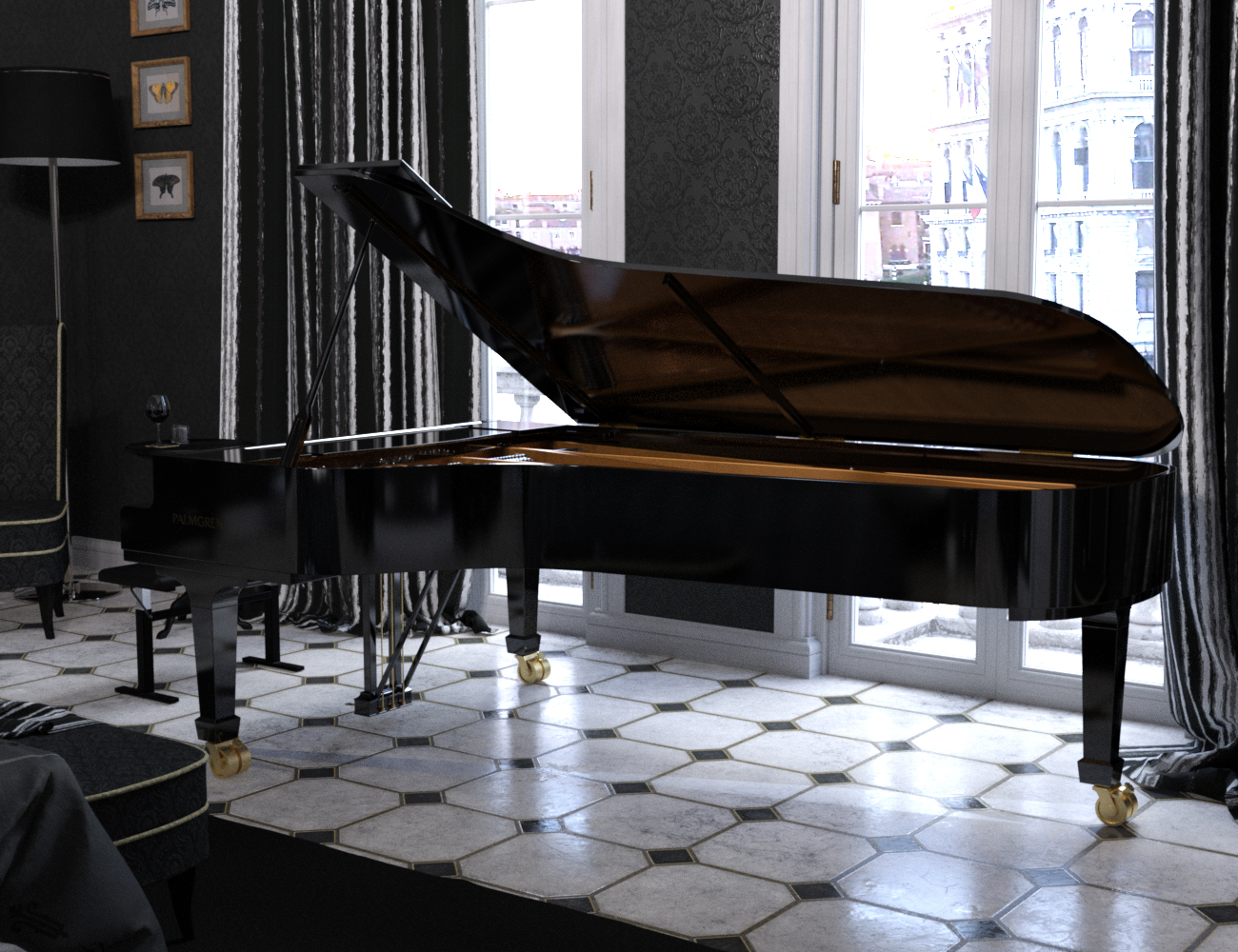 HD Grand Piano and Poses for Genesis 3 and 8 HD Grand Piano and Poses for Genesis 3 and 8 by: Protozoon, 3D Models by Daz 3D