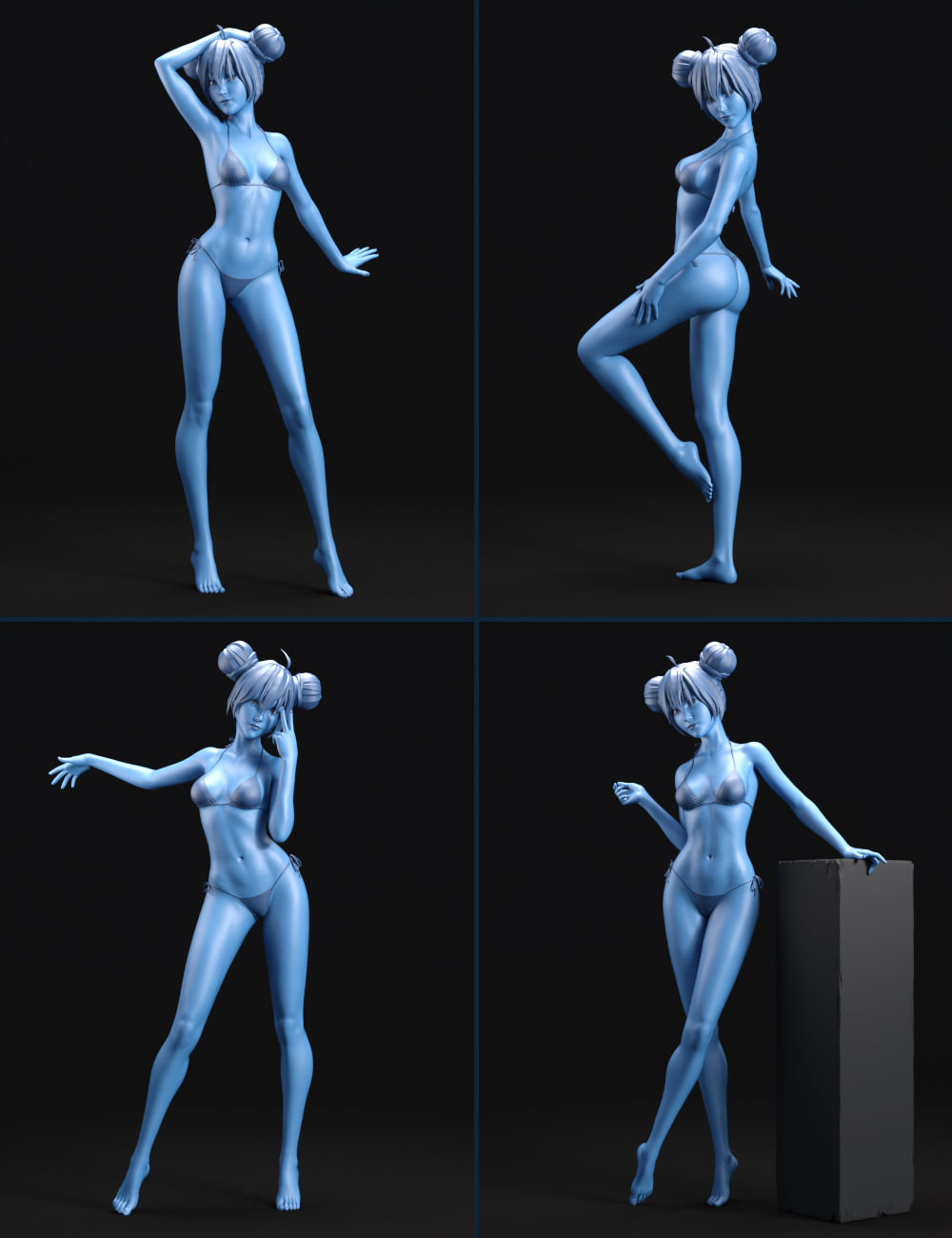 Capsces Poses and Expressions for Aiko 8 and Genesis 8 Female by: Capsces Digital Ink, 3D Models by Daz 3D