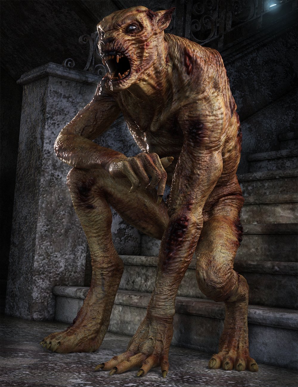 Plague Wolf HD for Genesis 8 Male Plague Wolf HD for Genesis 8 Male by: Josh Crockett, 3D Models by Daz 3D