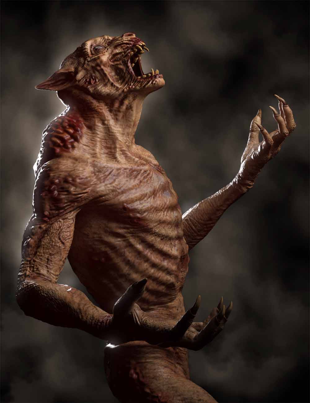 Plague Wolf HD for Genesis 8 Male by: Josh Crockett, 3D Models by Daz 3D