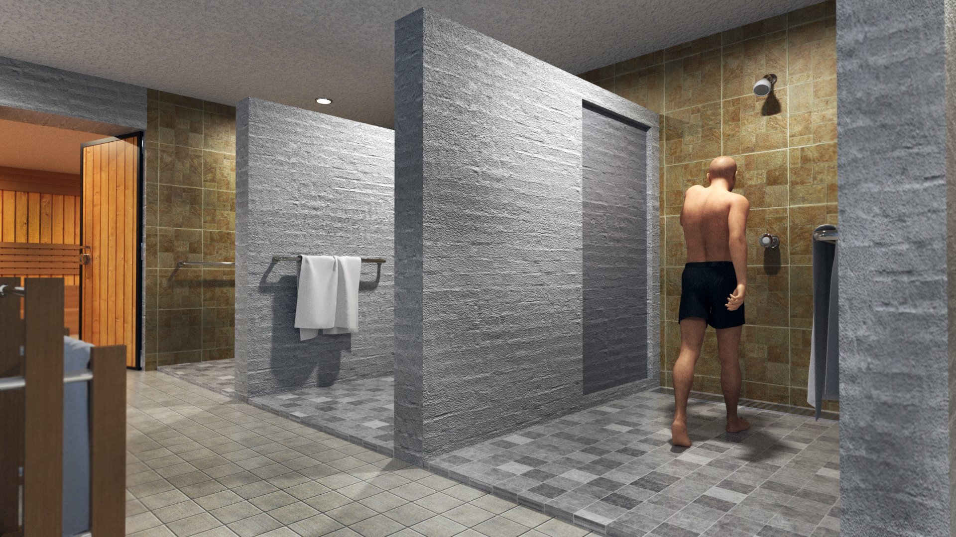 Condominium Locker Room by: Tesla3dCorp, 3D Models by Daz 3D
