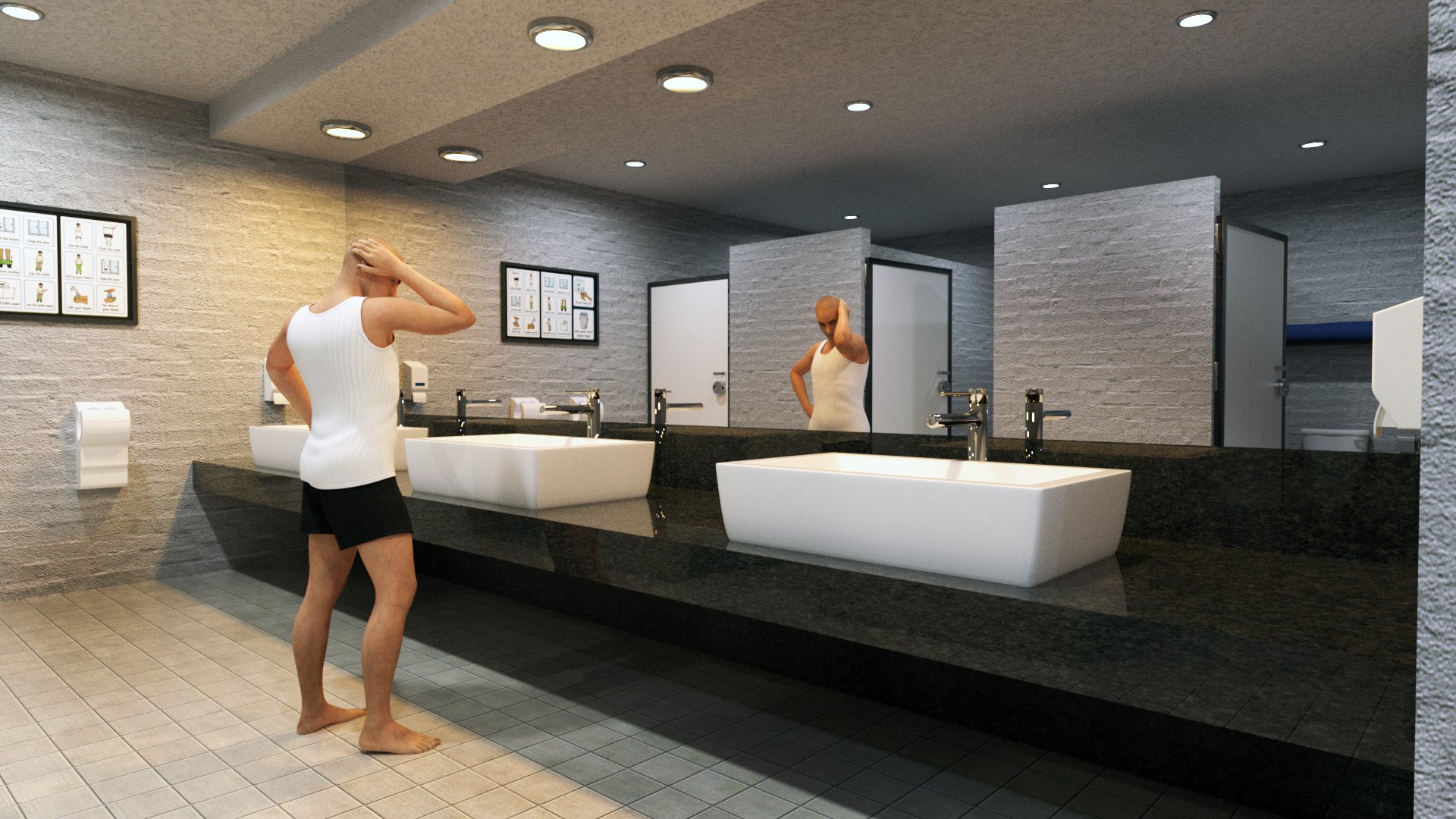 Condominium Locker Room Condominium Locker Room by: Tesla3dCorp, 3D Models by Daz 3D