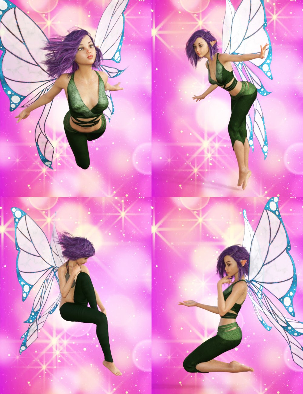 My Fairy Poses for Mika 8 by: Muscleman, 3D Models by Daz 3D