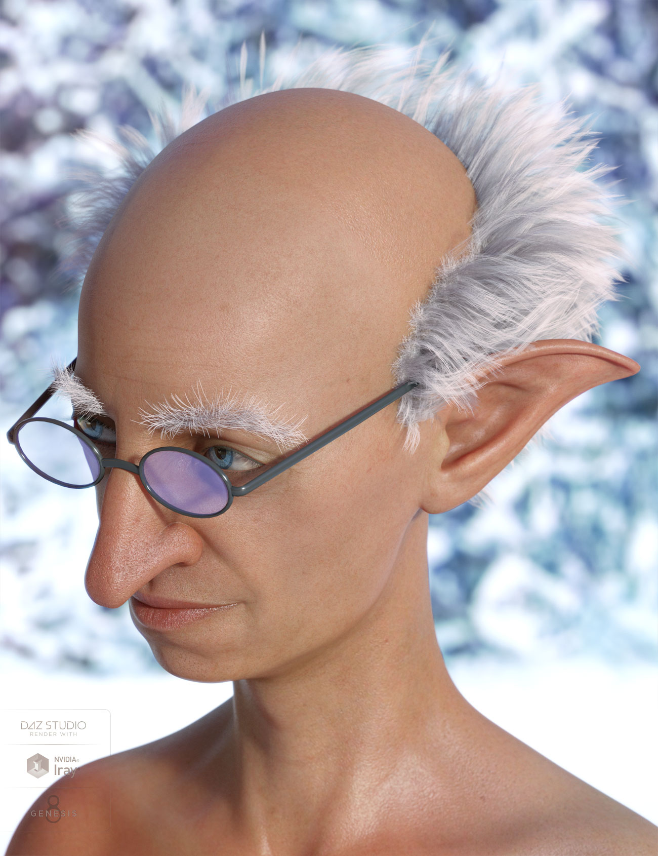 Georgie Hair and Brows for Genesis 3 & 8 Male(s)