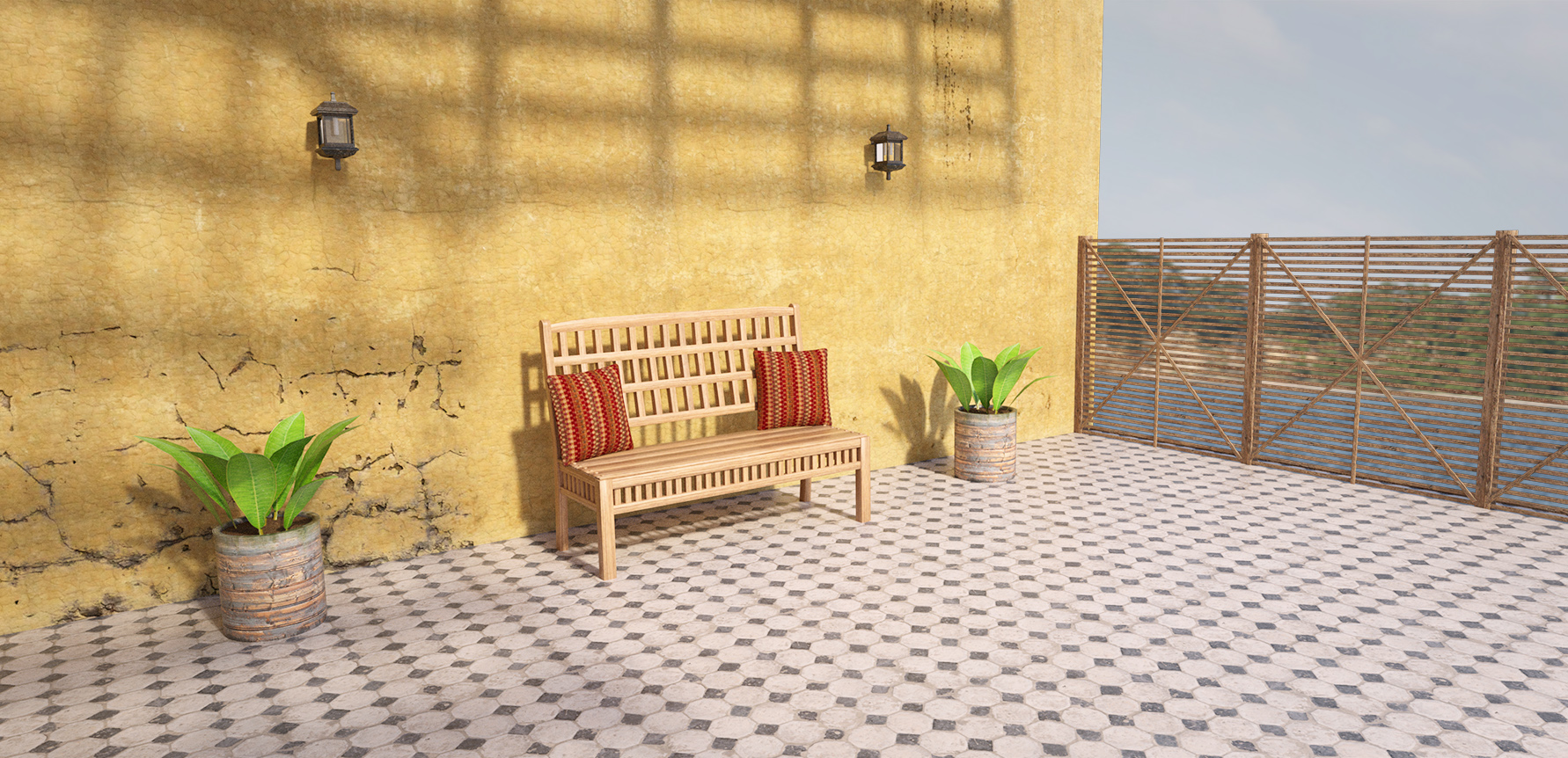 Mediterranean Deck Mediterranean Deck by: , 3D Models by Daz 3D