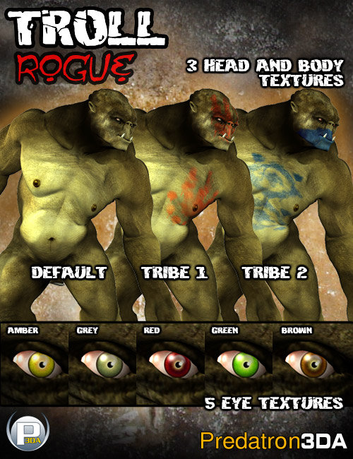Troll Rogue by: Predatron, 3D Models by Daz 3D