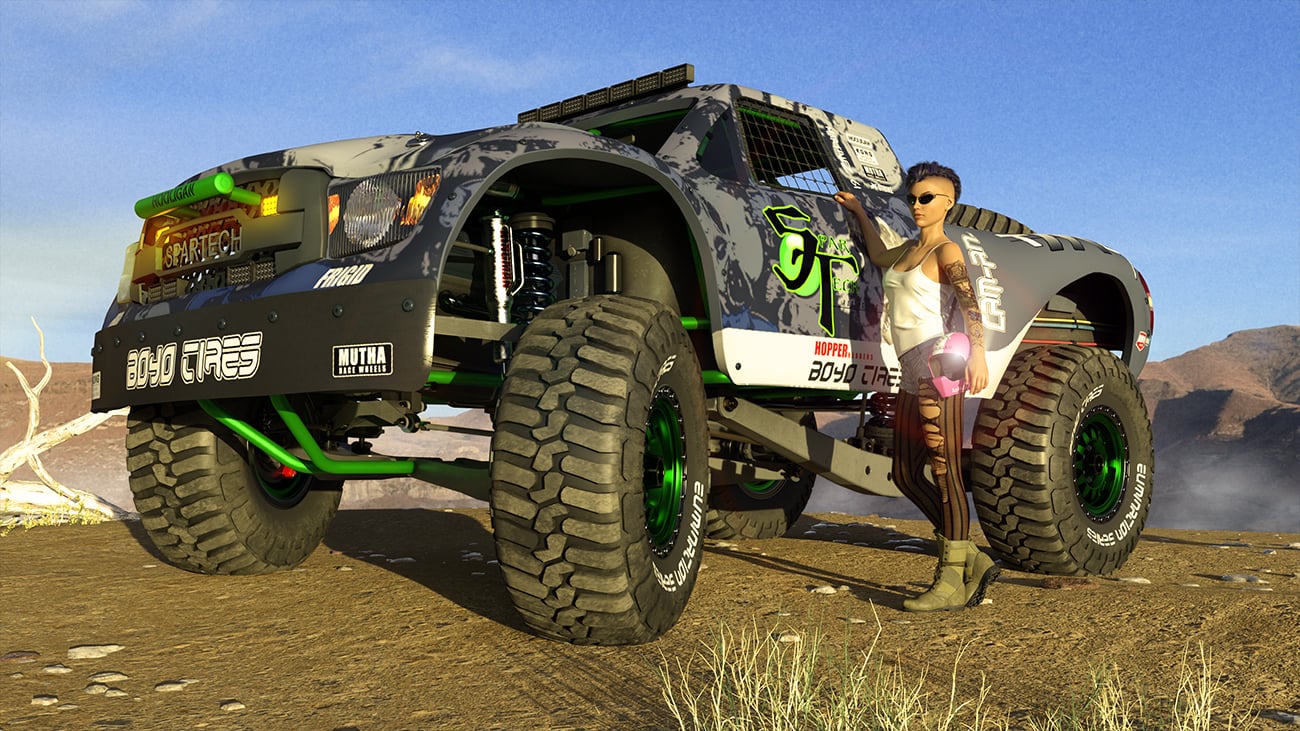 Baja Raptor Rally Truck by: DarkEdgeDesign, 3D Models by Daz 3D