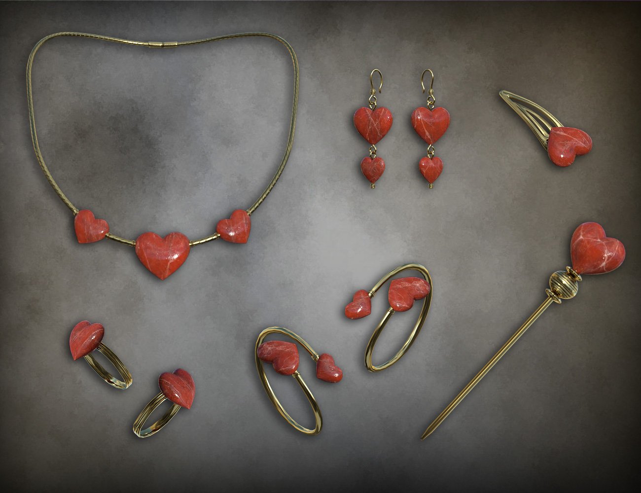 Little Heart Jewelry for Genesis 8 Female(s) Little Heart Jewelry for Genesis 8 Female(s) by: esha, 3D Models by Daz 3D