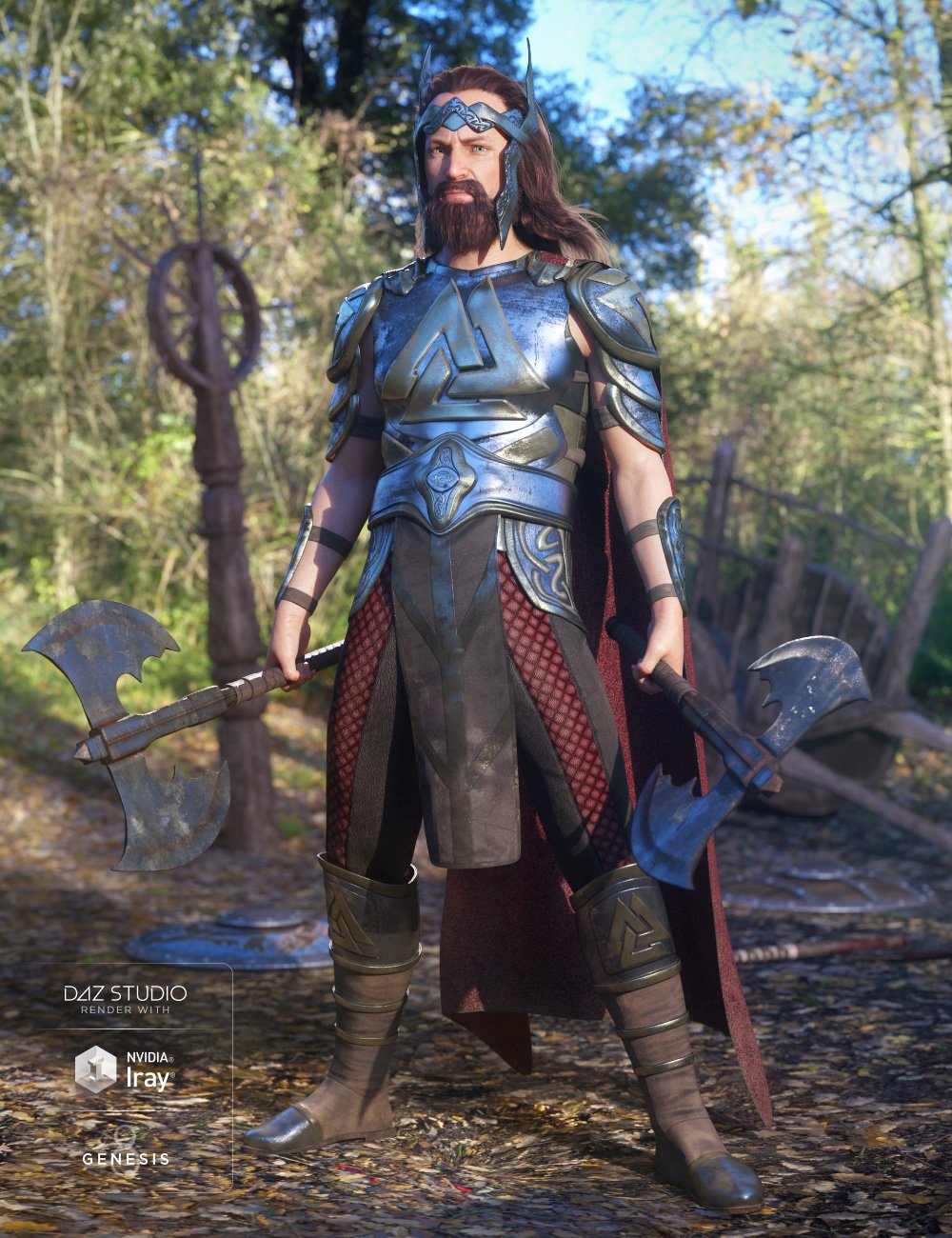dForce Warrior King Outfit for Genesis 8 Male(s)