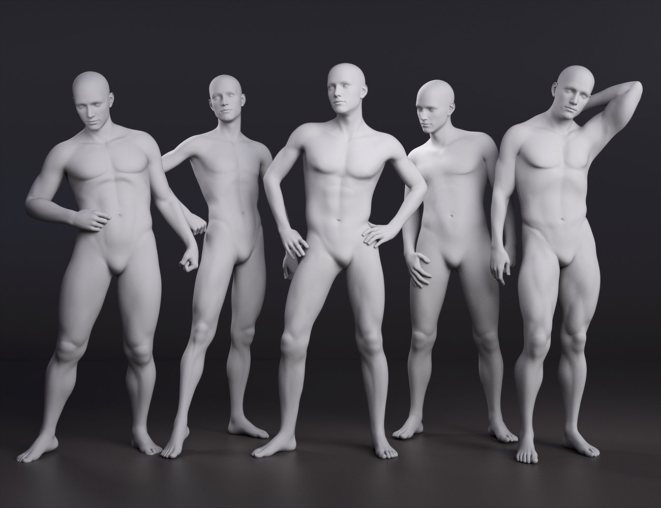 Captivating HD Faces and Bodies for Genesis 8 Male Captivating HD Faces and Bodies for Genesis 8 Male by: Lyoness, 3D Models by Daz 3D