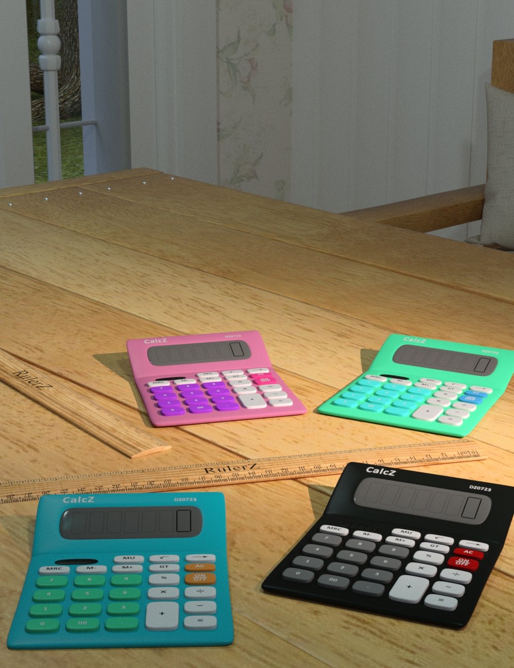 Ready for School Supplies by: ARTCollab, 3D Models by Daz 3D