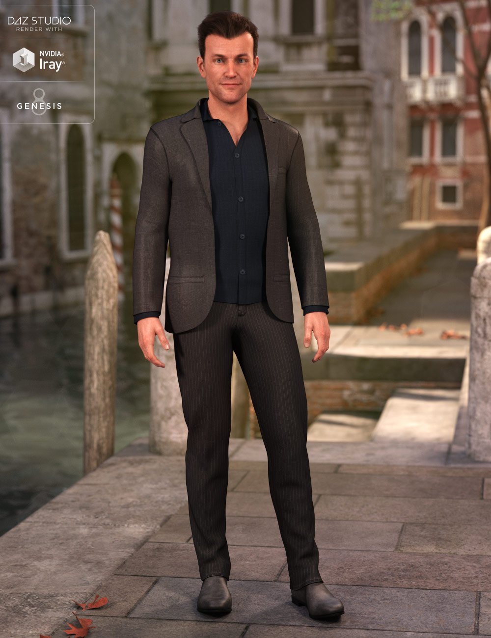 dForce Casual Suit Outfit for Genesis 8 Male(s)