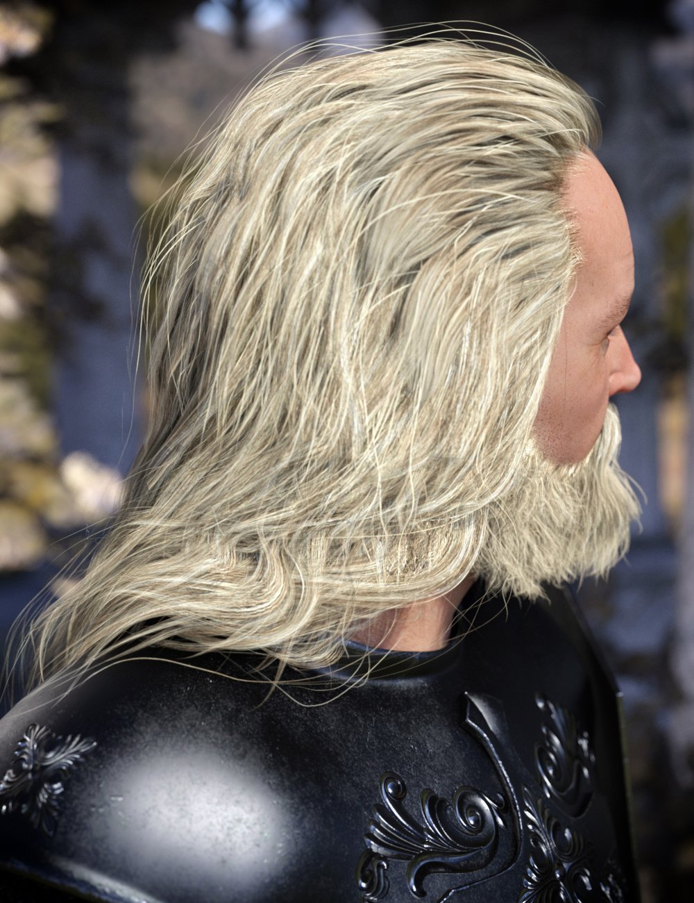 Odin Hair & Beard for Genesis 8 Male(s)