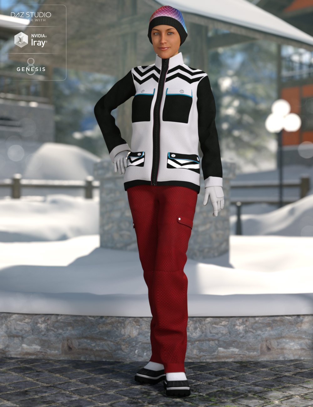 dForce Winter Snow Outfit Female Textures dForce Winter Snow Outfit Female Textures by: DirtyFairy, 3D Models by Daz 3D