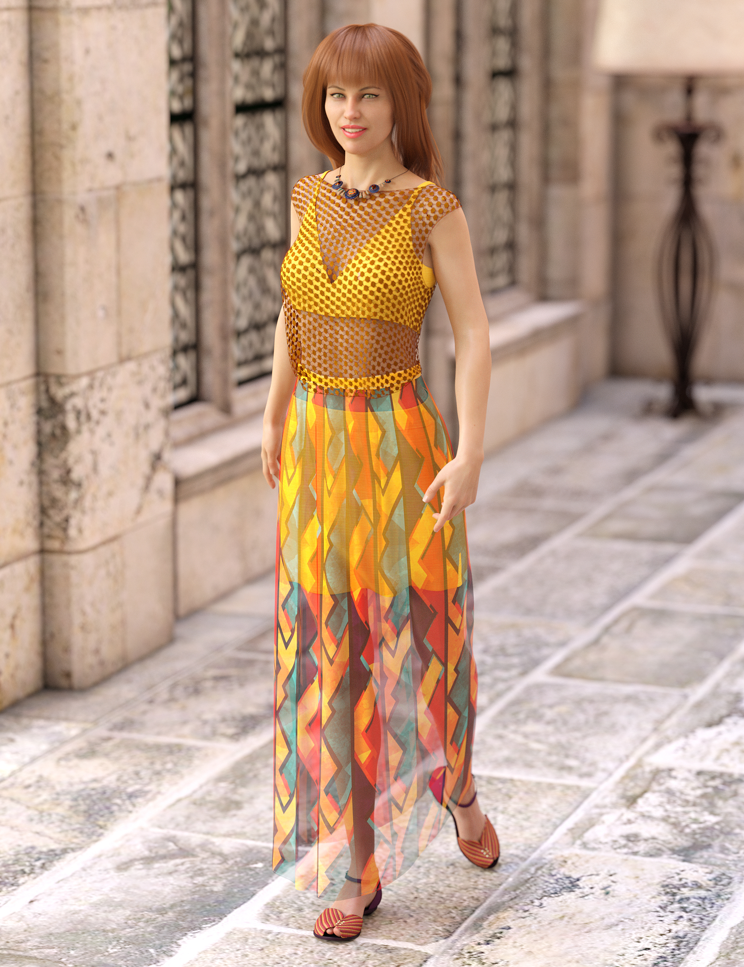 dForce Sunday Afternoon Outfit Textures by: Moonscape GraphicsSade, 3D Models by Daz 3D