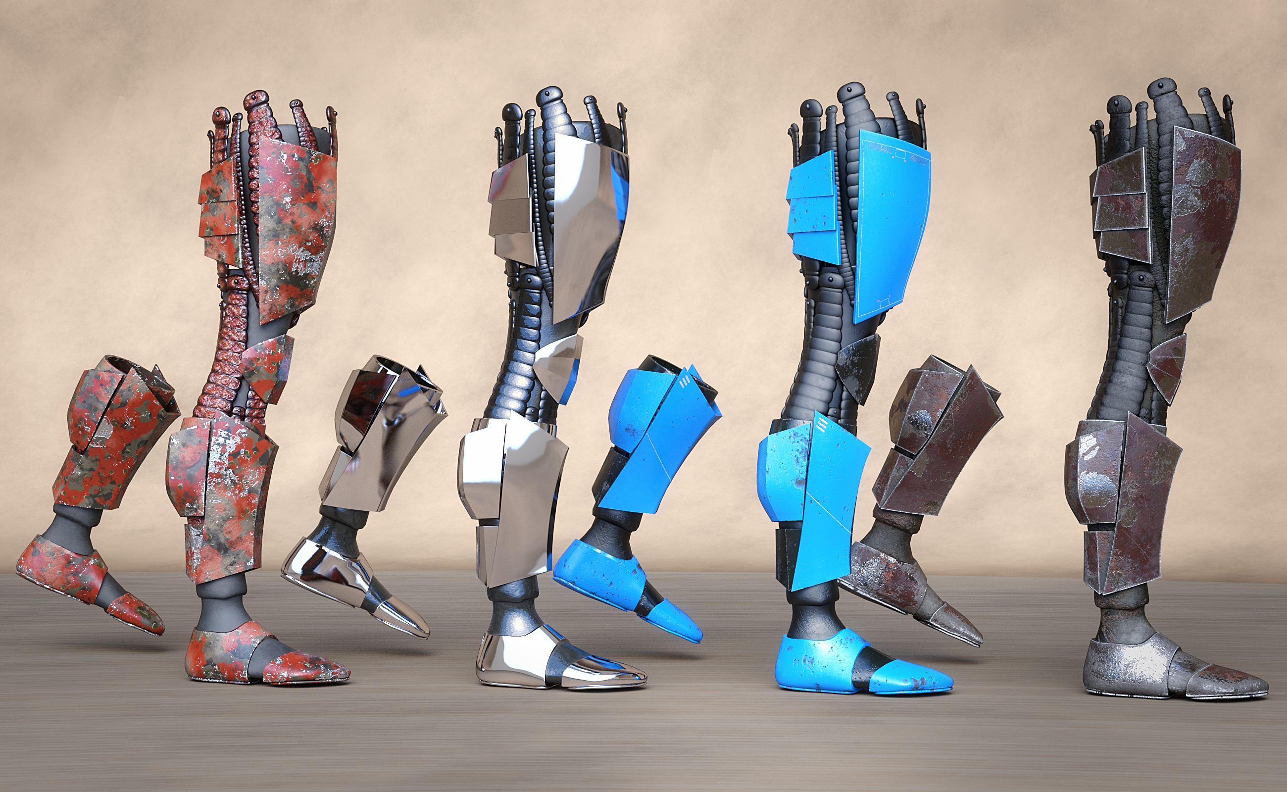 ArcWar Cybernetic Legs for Genesis 8 Male by: Mely3DValandar, 3D Models by Daz 3D