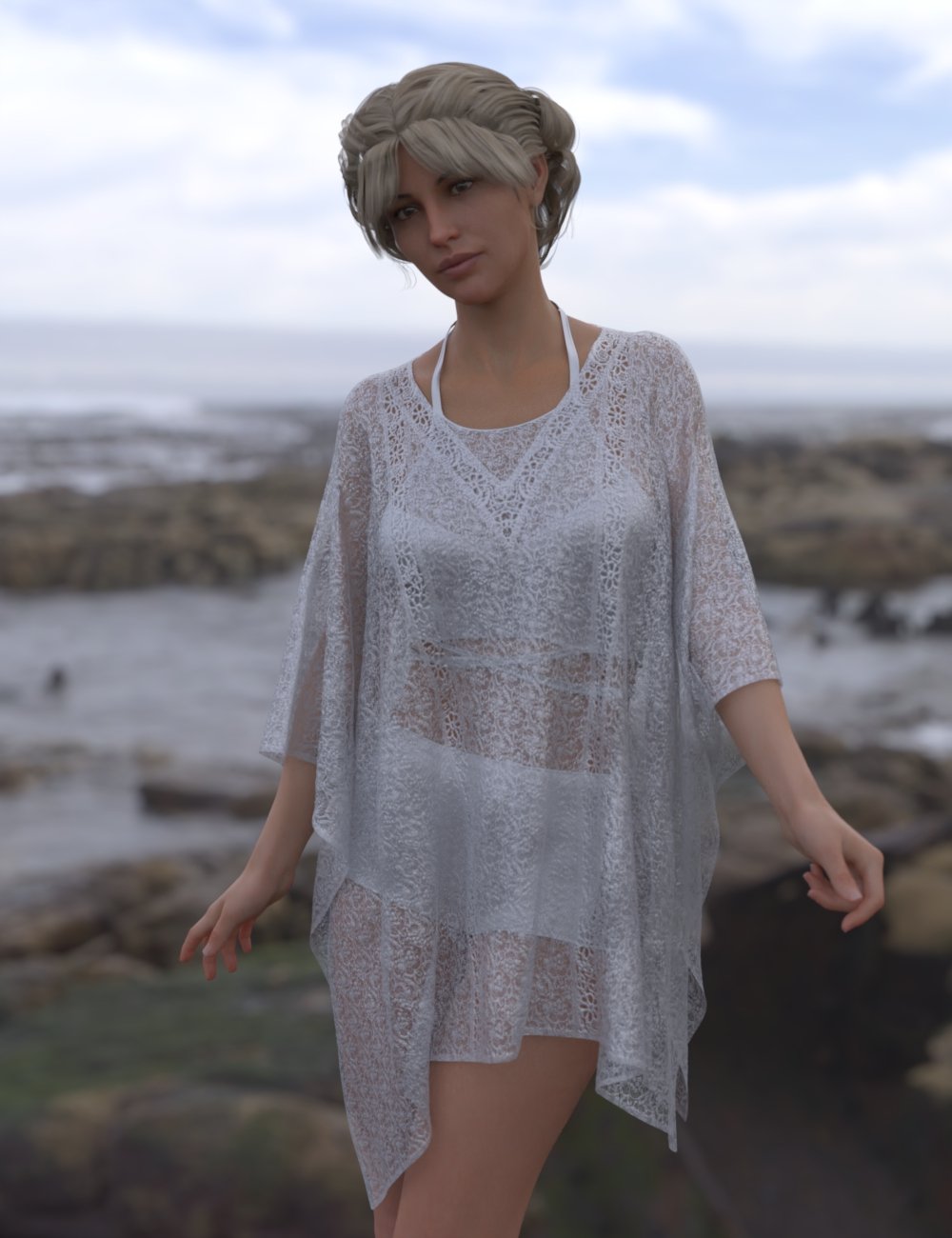 dForce Beauty and the Beach for Genesis 8 Female by: Aave Nainen, 3D Models by Daz 3D