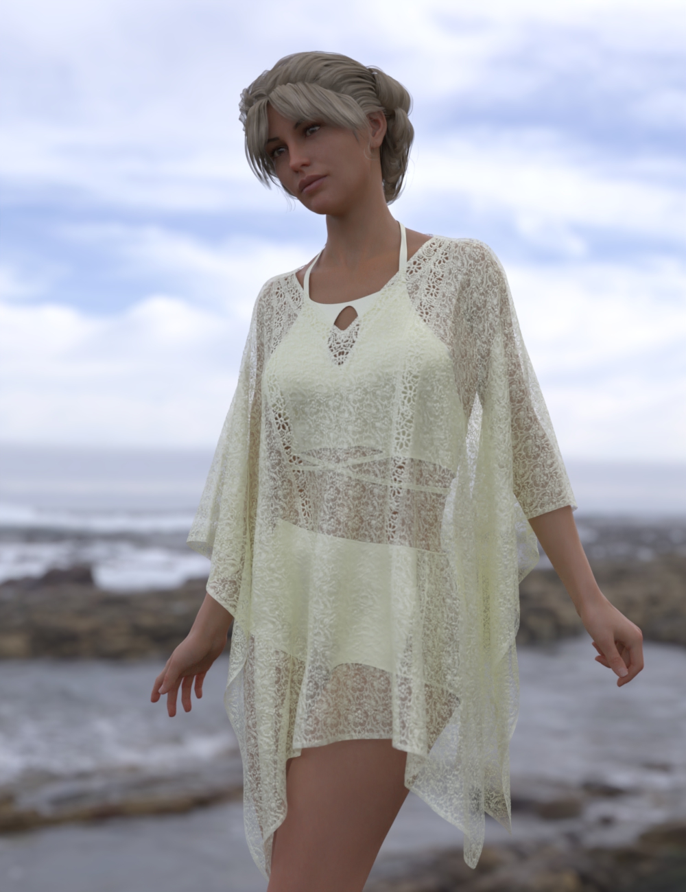 dForce Beauty and the Beach for Genesis 8 Female by: Aave Nainen, 3D Models by Daz 3D