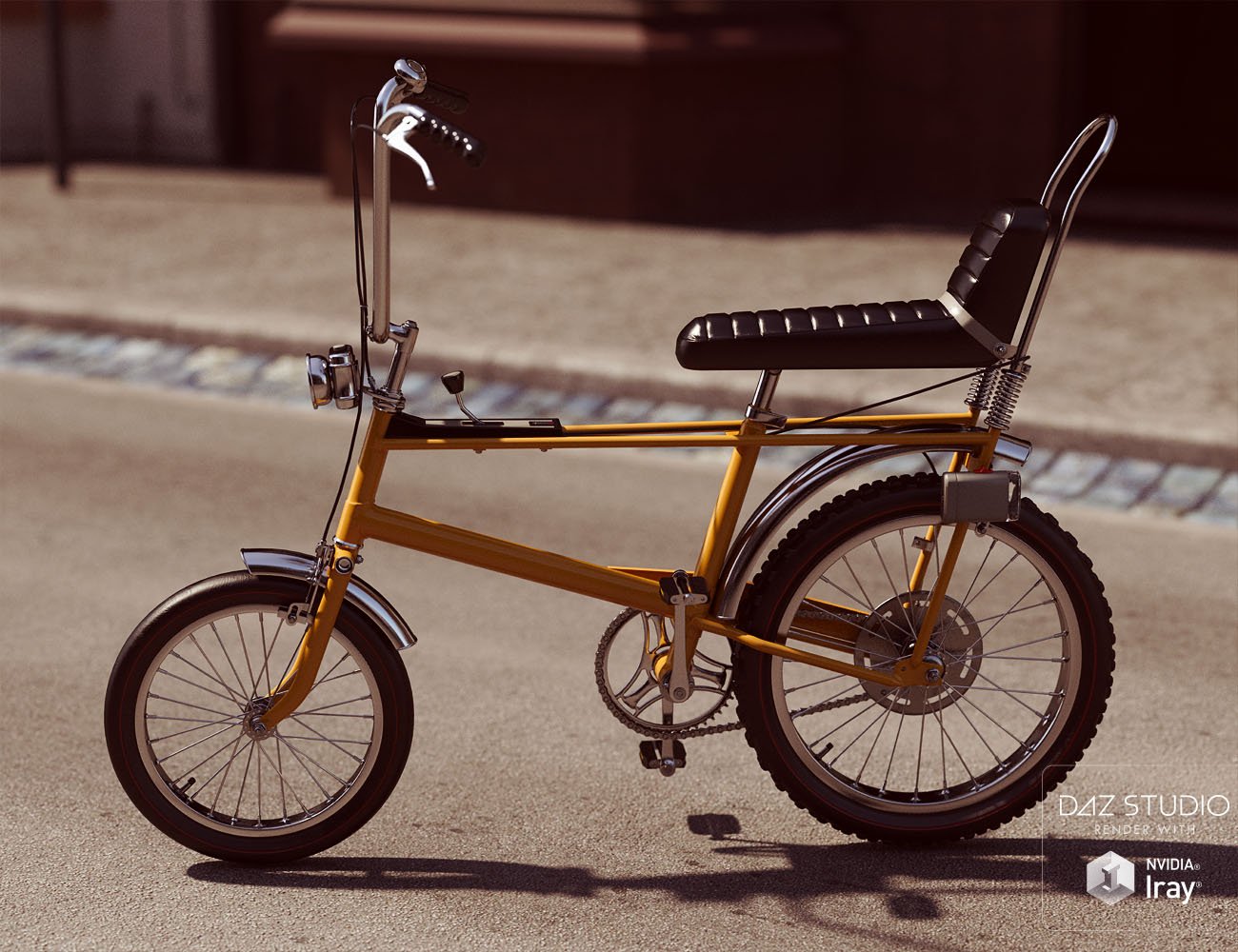 Vintage 70s Pedal Bike Vintage 70s Pedal Bike by: David BrinnenForbiddenWhispers, 3D Models by Daz 3D