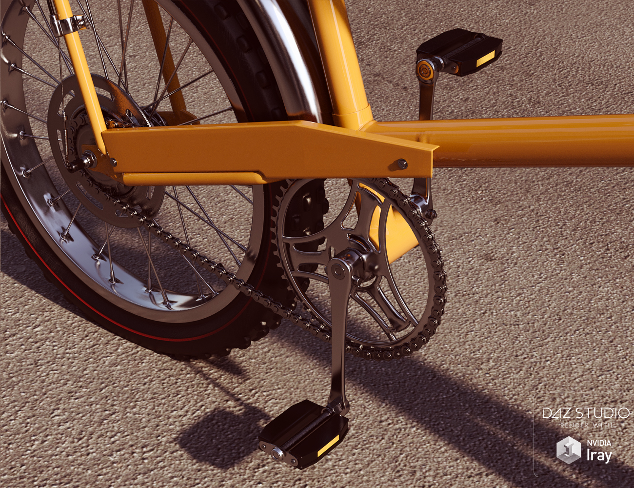 Vintage 70s Pedal Bike by: David BrinnenForbiddenWhispers, 3D Models by Daz 3D