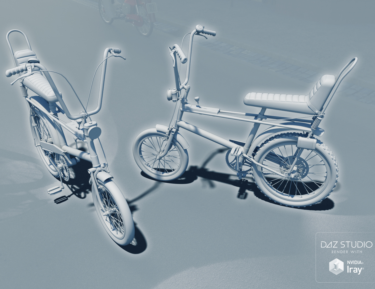 Vintage 70s Pedal Bike Vintage 70s Pedal Bike by: David BrinnenForbiddenWhispers, 3D Models by Daz 3D