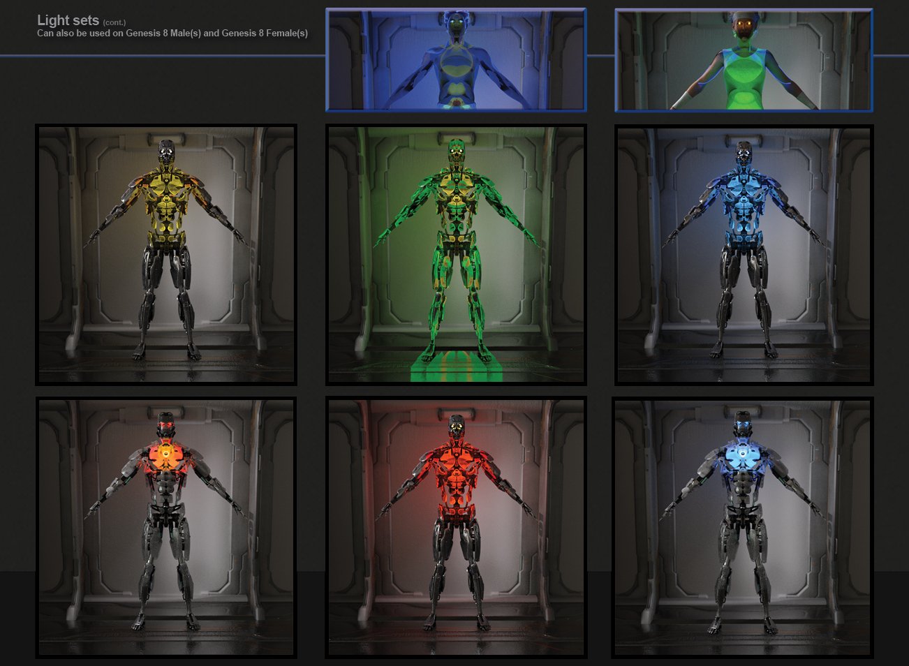 Light and Glow for Cyborg Generation 8 Light and Glow for Cyborg Generation 8 by: Marshian, 3D Models by Daz 3D