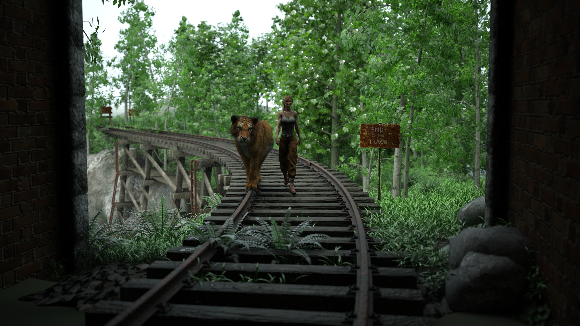 End of the Tracks by: TangoAlpha, 3D Models by Daz 3D