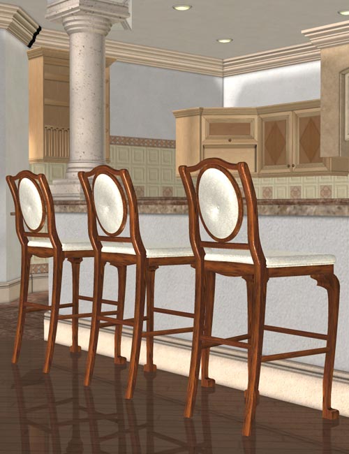 Dream Home: Great Room Breakfast Nook by: IsauraS, 3D Models by Daz 3D