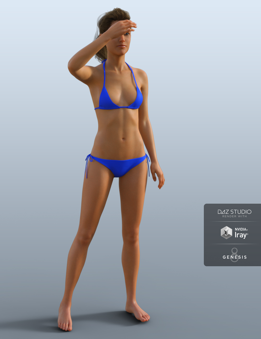 H&C Bikini Swimsuit B for Genesis 8 Female(s) by: IH Kang, 3D Models by Daz 3D
