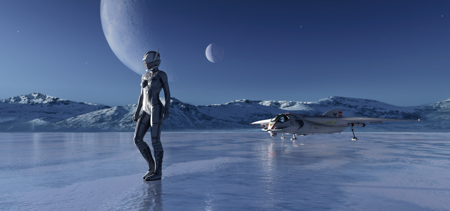 Frozen World - Icy Lake and Iray HDRI Frozen World - Icy Lake and Iray HDRI by: Aako, 3D Models by Daz 3D