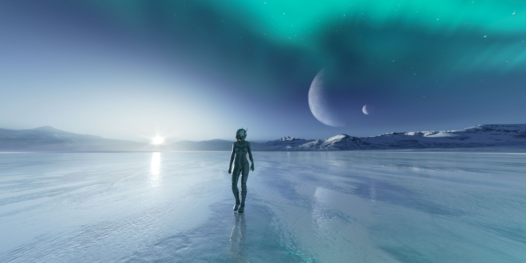 Frozen World - Icy Lake and Iray HDRI by: Aako, 3D Models by Daz 3D