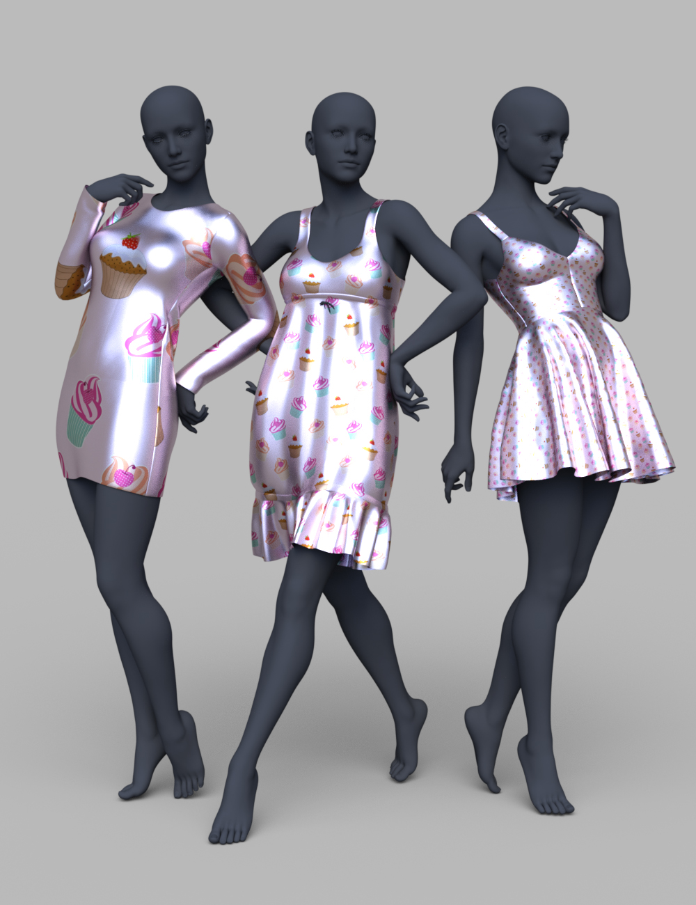 Prints Iray Shaders by: JGreenlees, 3D Models by Daz 3D