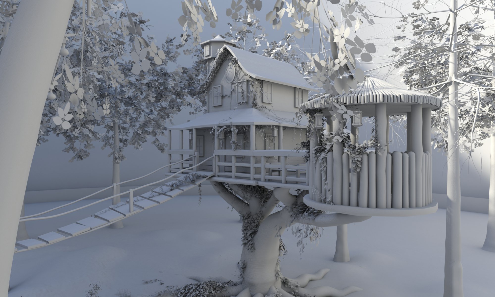 Forest TreeHouse Iray Worlds by: Magix 101, 3D Models by Daz 3D