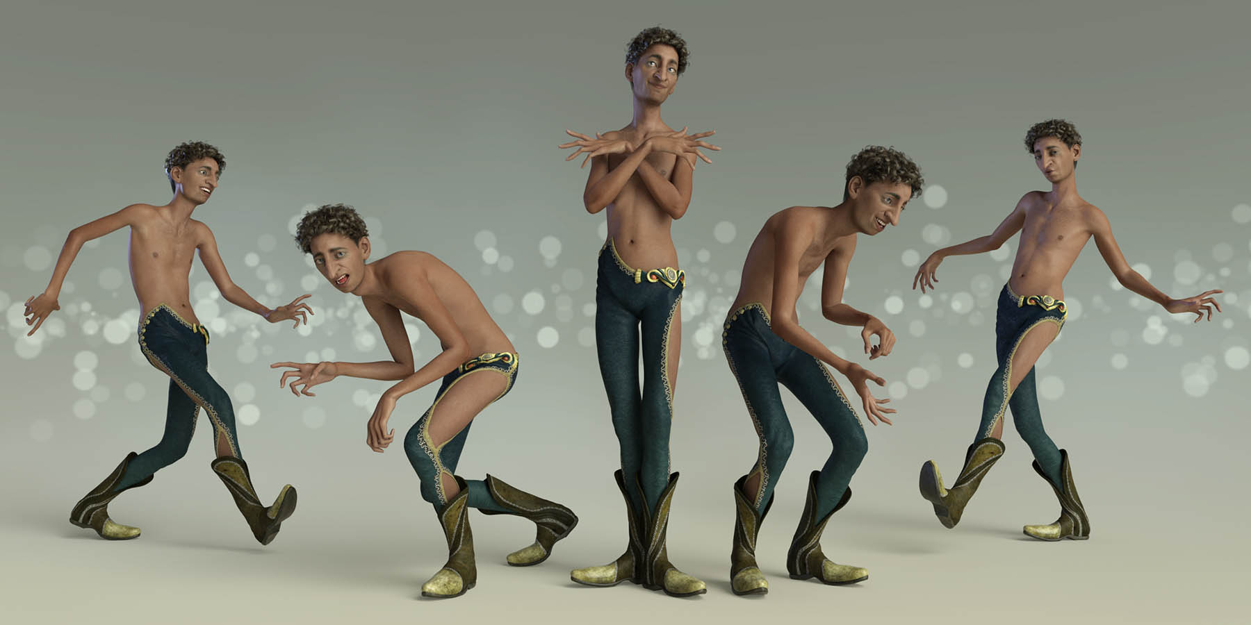 Capsces Poses and Expressions for Ollie 8 and Genesis 8 Male
