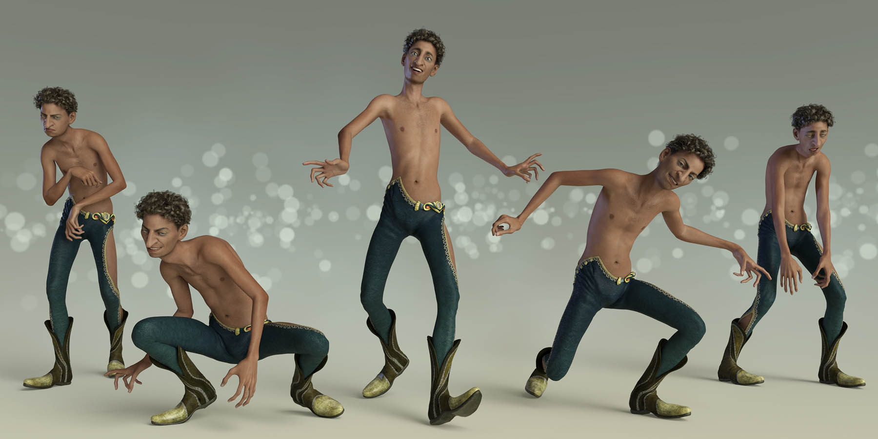 Capsces Poses and Expressions for Ollie 8 and Genesis 8 Male by: Capsces Digital Ink, 3D Models by Daz 3D