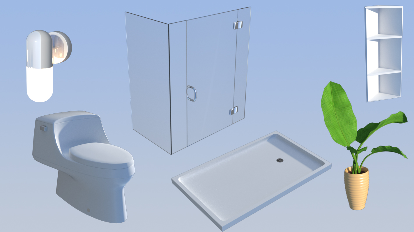 DL Modern Bathroom by: Digitallab3D, 3D Models by Daz 3D