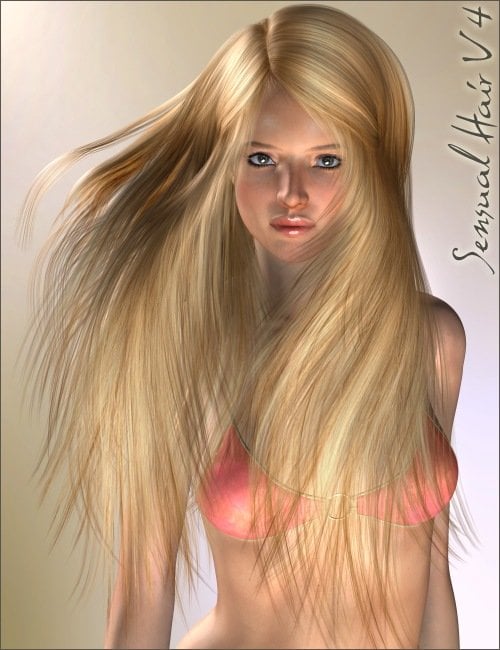 Sensual Hair V4 by: 3Dream, 3D Models by Daz 3D
