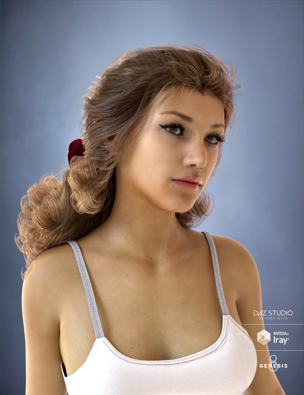 Jolie Hair for Genesis 3 and Genesis 8 Female(s) by: goldtassel, 3D Models by Daz 3D